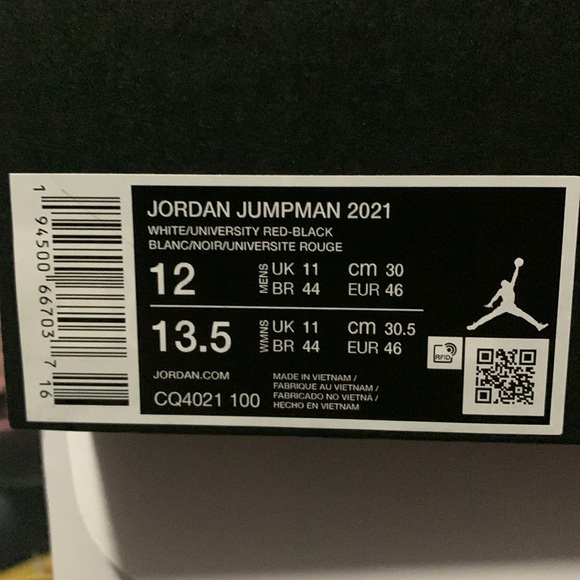 Jordan Jumpman 2021. Men’s size 12 - Picture 2 of 2